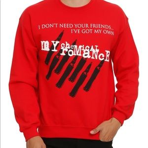 Gildan Shirts - My Chemical Romance red sweatshirt Gildan Shirts - My Chemical Romance red sweatshirt